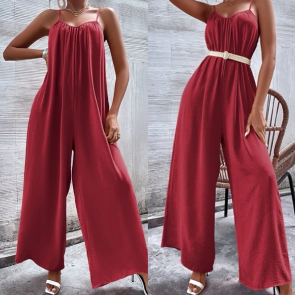 Boho wide leg cami jumpsuit - Picture 15 of 15